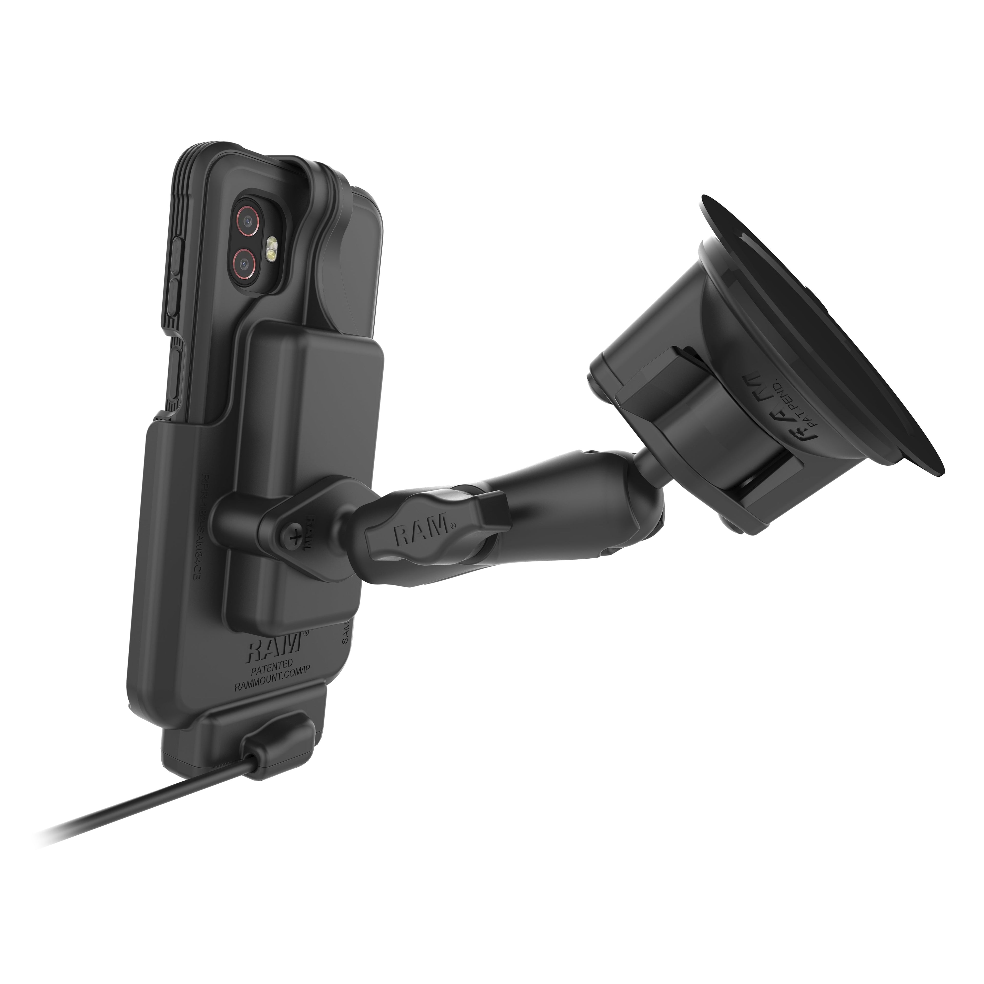 RAM-HOL-SAM84CP-1U:RAM-HOL-SAM84CP-1U_1:RAM® EZ-Roll'r™ Dock for XCover7, 7 Pro & 6 Pro with OEM or RAM® Skin™