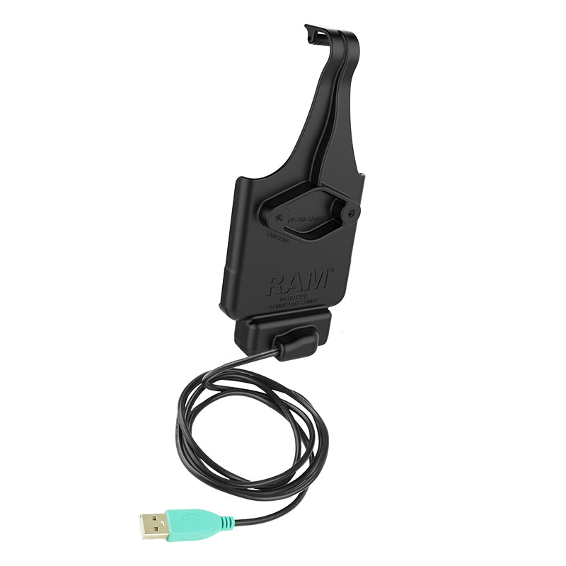 RAM-HOL-SAM9PU:RAM-HOL-SAM9PU_1:RAM® EZ-Roll'r™ Powered Dock for Samsung XCover Pro
