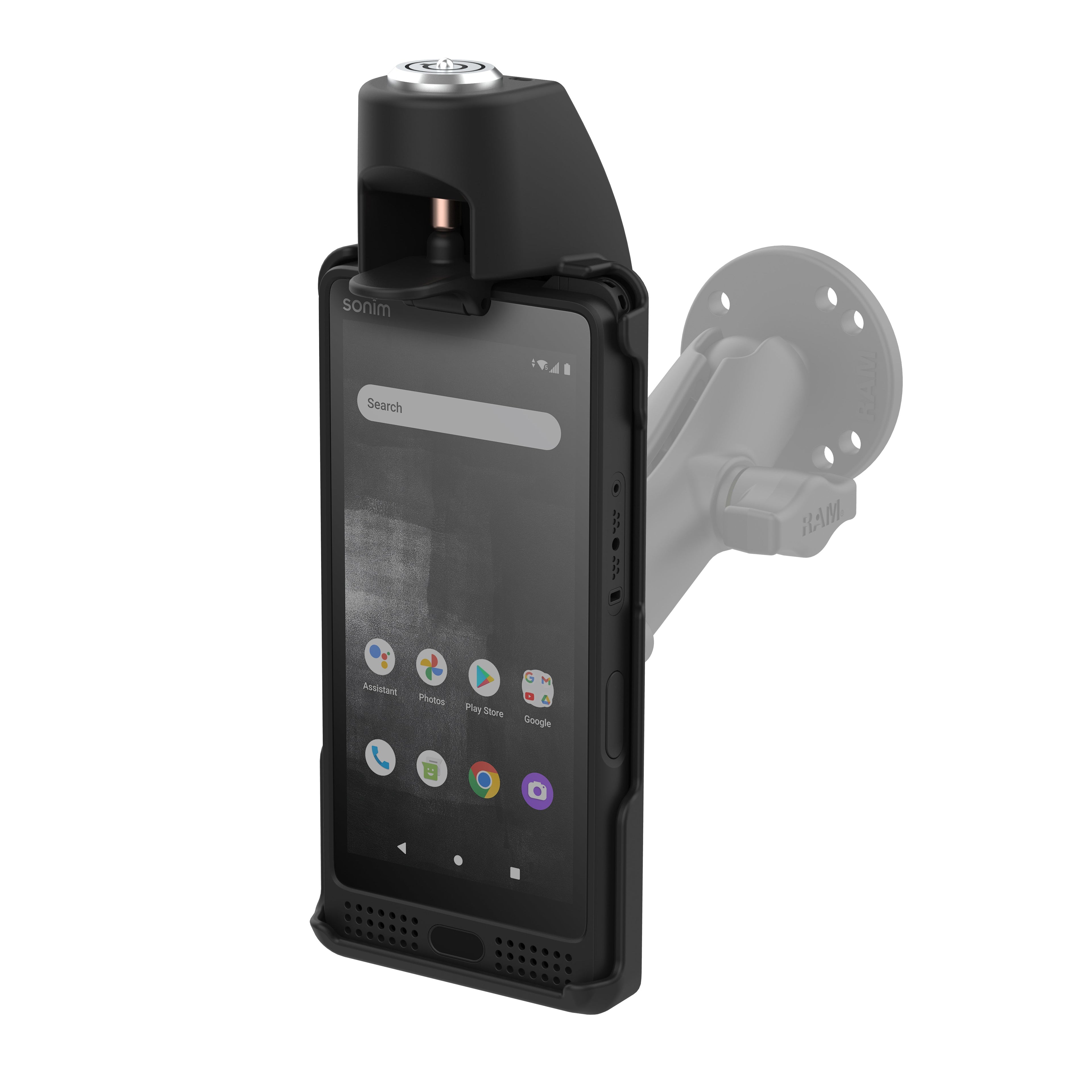 RAM-HOL-SNM4LU:RAM-HOL-SNM4LU_1:RAM® EZ-Roll'r™ Locking Cradle for Sonim XP10
