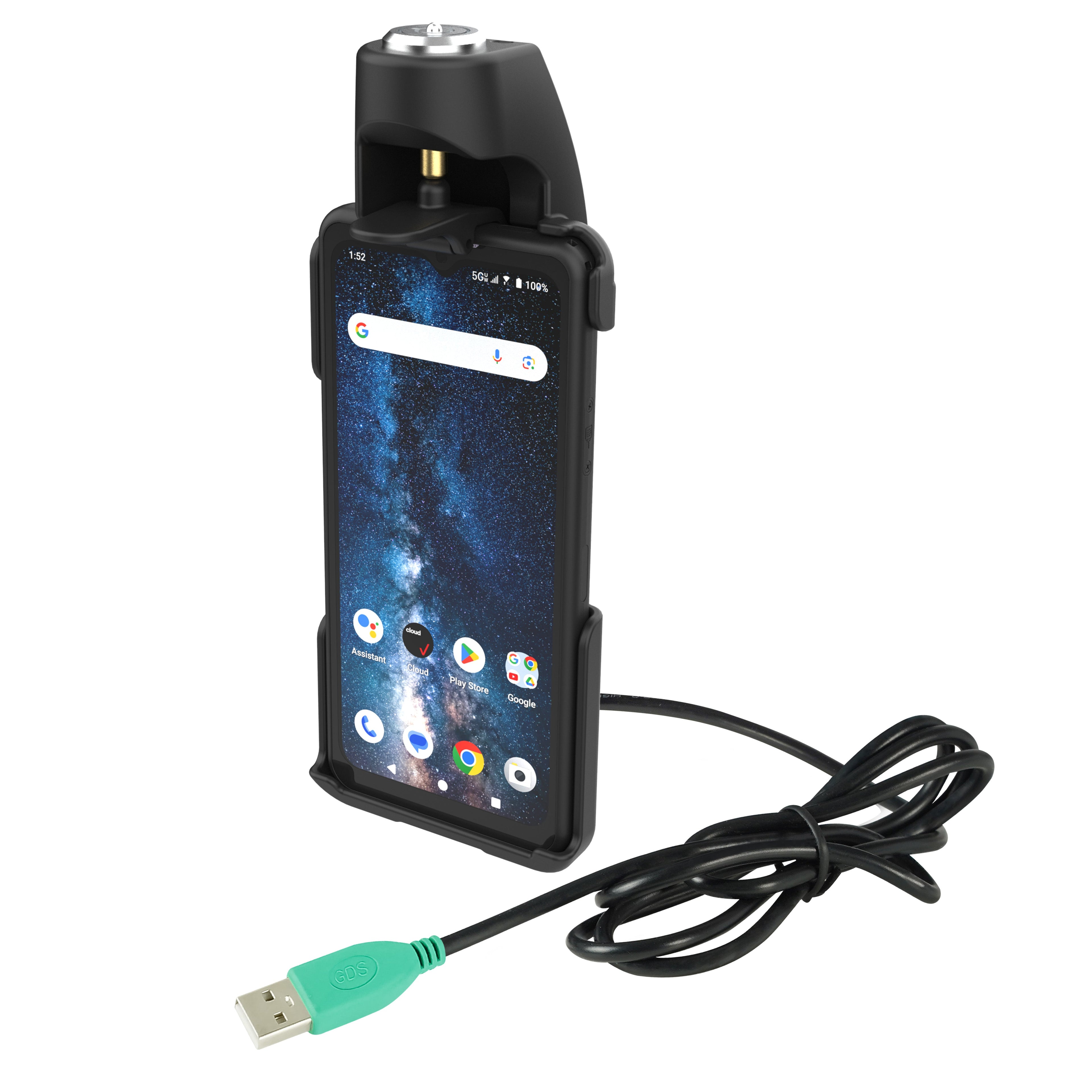 RAM-HOL-SNM5PLU:RAM-HOL-SNM5PLU_1:RAM® EZ-Roll'r™ Powered Locking Dock for Sonim XP Pro, Thermal & Pro E