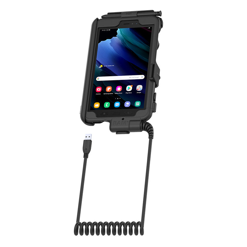 RAM-HOL-TC-SAM29FU:RAM-HOL-TC-SAM29FU_1:RAM® Tough-Case™ Holder with Fan for Samsung Tab Active5 & 3 + More