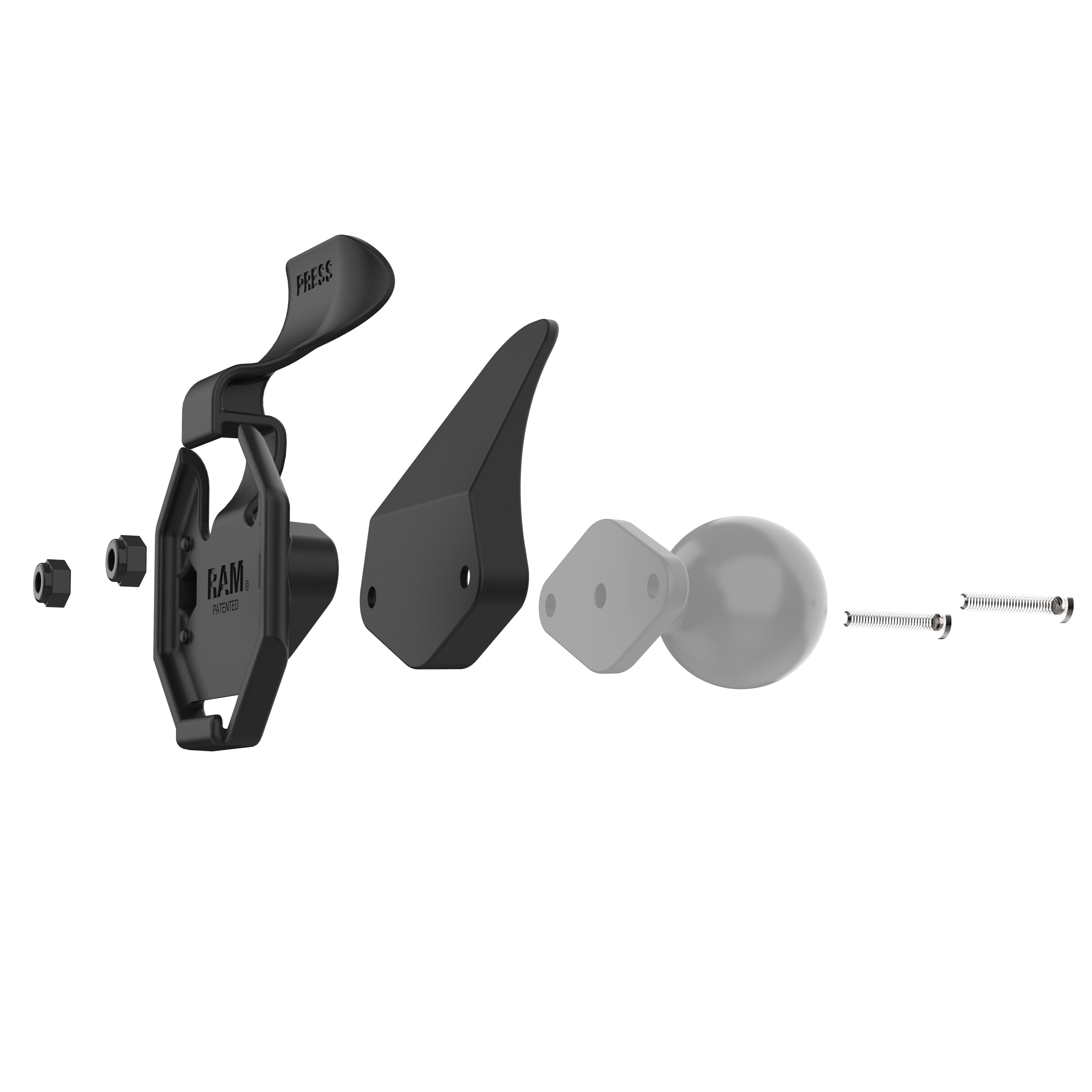 RAM-HOL-U1U:RAM-HOL-U1U_1:RAM® Holder for Tablets with GDS® Uni-Conn™ Button