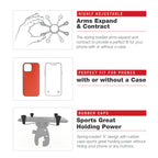 RAM-HOL-UN10-404-2U:RAM-HOL-UN10-404-2U_1:RAM® X-Grip® Large Phone Mount with Low-Profile Medium Tough-Claw™