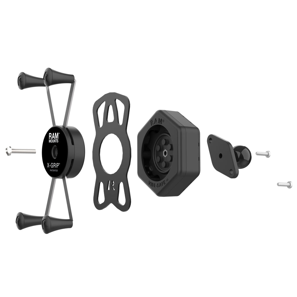 RAM-HOL-UN10B-462:RAM-HOL-UN10B-462_1:RAM® X-Grip® Large Phone Holder with Ball & Vibe-Safe™ Adapter