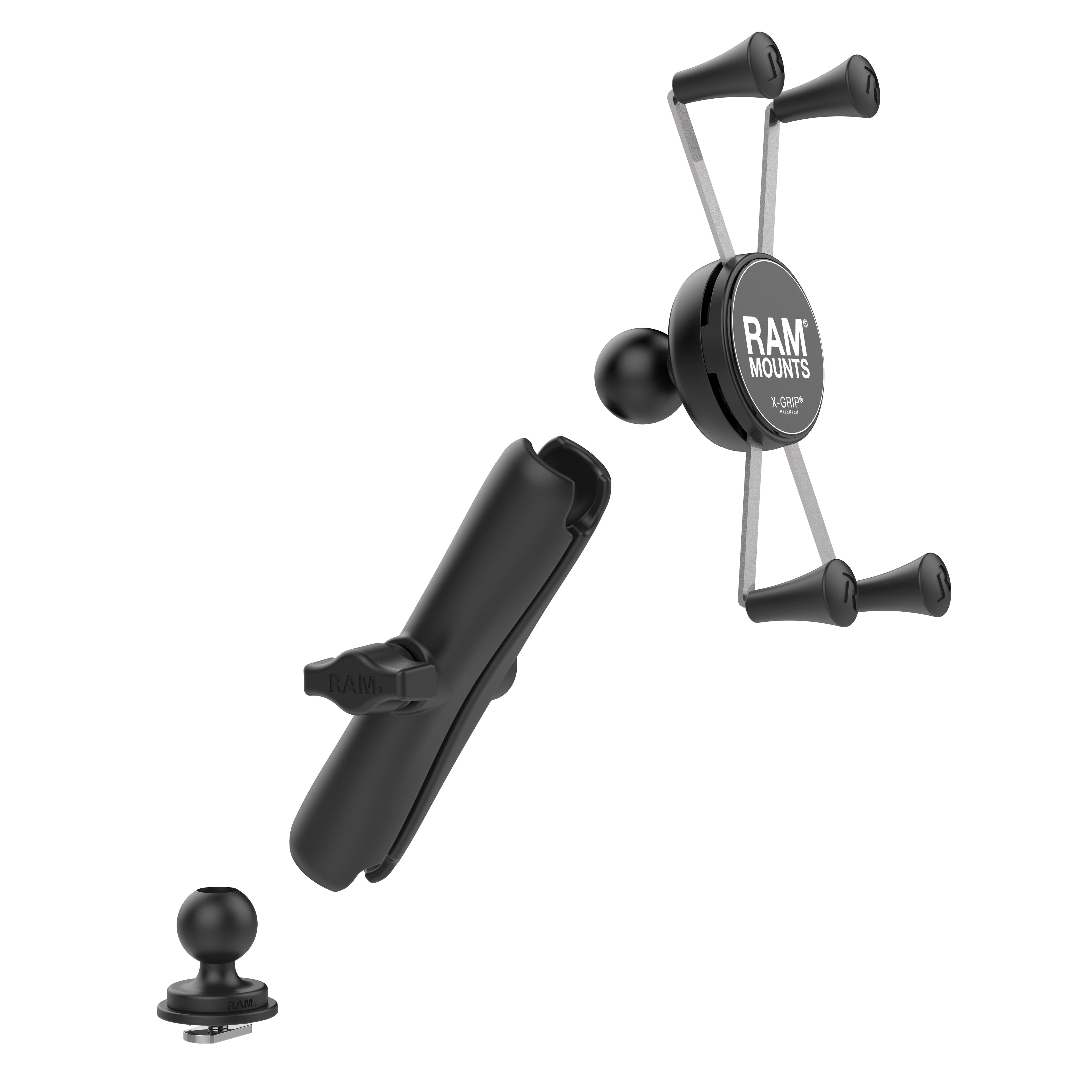 RAM-HOL-UN10B-C-354-TRA1U:RAM-HOL-UN10B-C-354-TRA1U_1:RAM® X-Grip® Large Phone Mount with Track Ball™ Base - Long