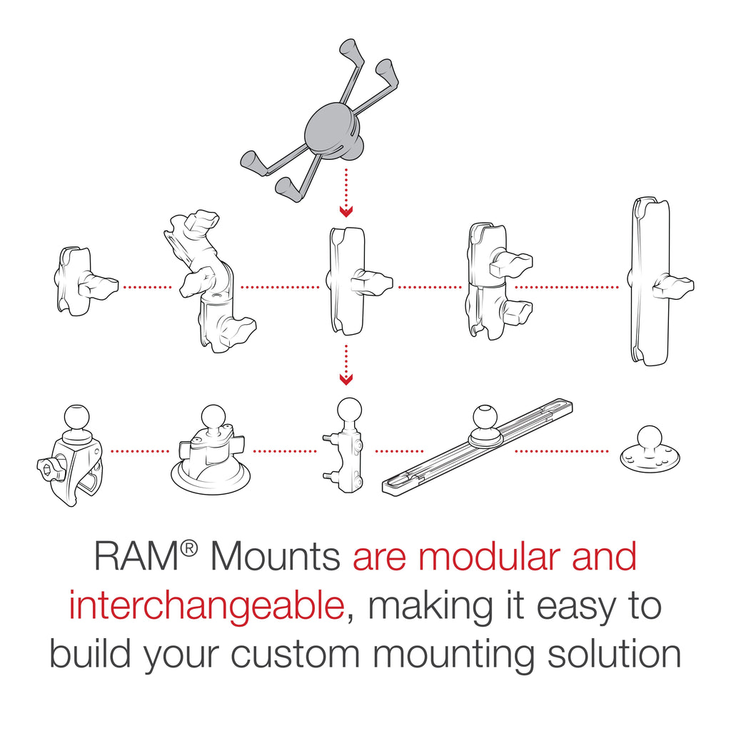 RAM-HOL-UN10BU:RAM-HOL-UN10BU_1:RAM® X-Grip® Large Phone Holder with Ball - B Size
