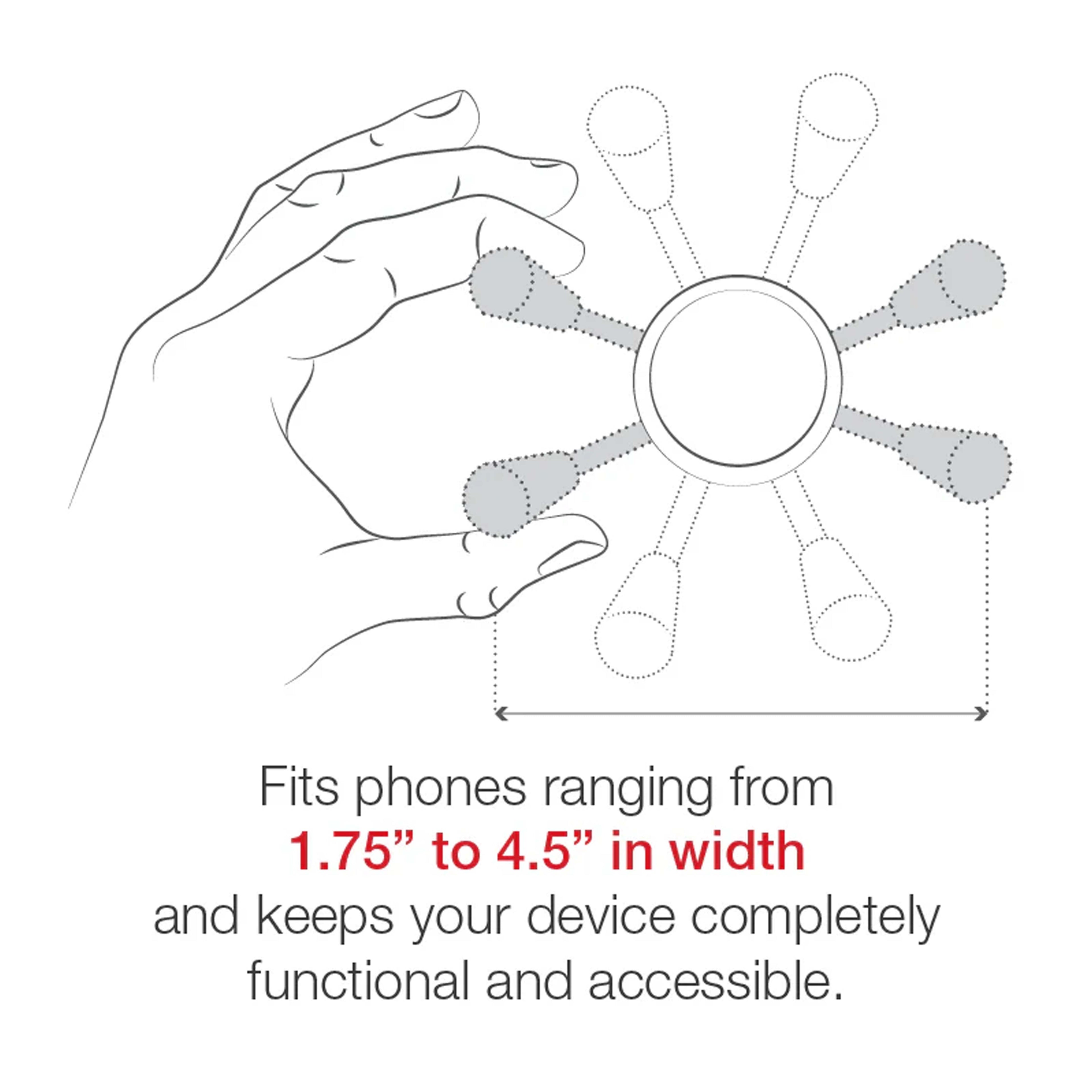 RAM-HOL-UN10U:RAM-HOL-UN10U_1:RAM® X-Grip® Large Phone Holder with RAM® Snap-Link™ Socket
