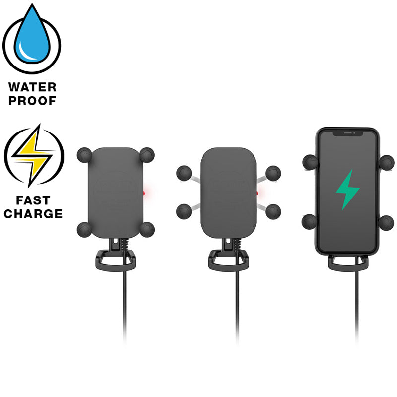 RAM-HOL-UN12WB-1:RAM-HOL-UN12WB-1_1:RAM® Tough-Charge™ with X-Grip® 15W Waterproof Wireless Charging Holder