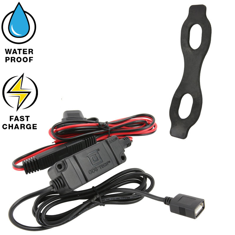 RAM-HOL-UN14WB-V7M-1:RAM-HOL-UN14WB-V7M-1_1:RAM® Quick-Grip™ 15W Waterproof Wireless Charging Holder with Charger