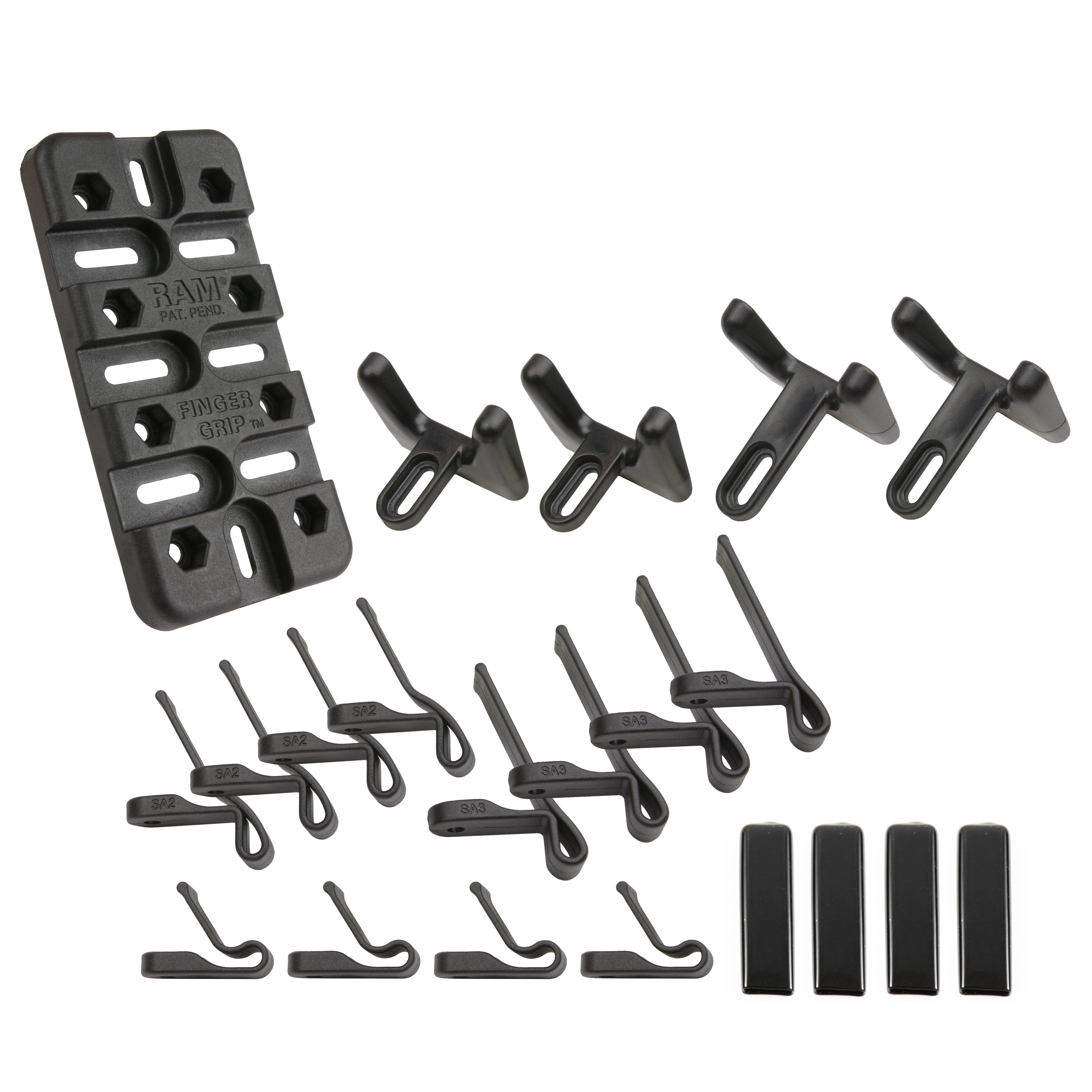 RAM-HOL-UN4U:RAM-HOL-UN4U_1:RAM® Finger-Grip™ Universal GPS and Radio Holder