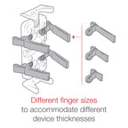 RAM-HOL-UN4U:RAM-HOL-UN4U_1:RAM® Finger-Grip™ Universal GPS and Radio Holder