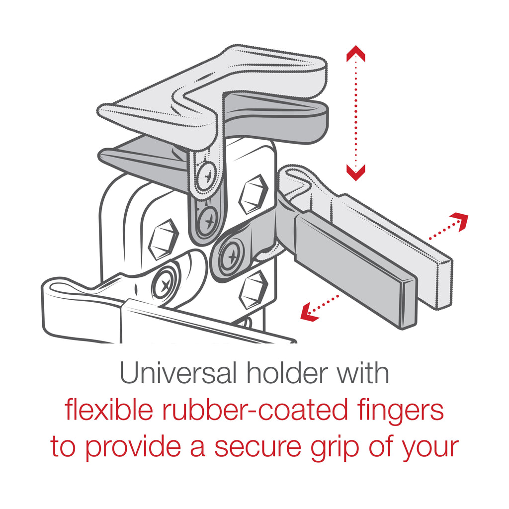 RAM-HOL-UN4U:RAM-HOL-UN4U_1:RAM® Finger-Grip™ Universal GPS and Radio Holder