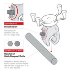 RAM-HOL-UN7-404-2U:RAM-HOL-UN7-404-2U_1:RAM® X-Grip® Phone Mount with Low-Profile Medium Tough-Claw™