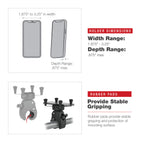 RAM-HOL-UN7-404-2U:RAM-HOL-UN7-404-2U_1:RAM® X-Grip® Phone Mount with Low-Profile Medium Tough-Claw™