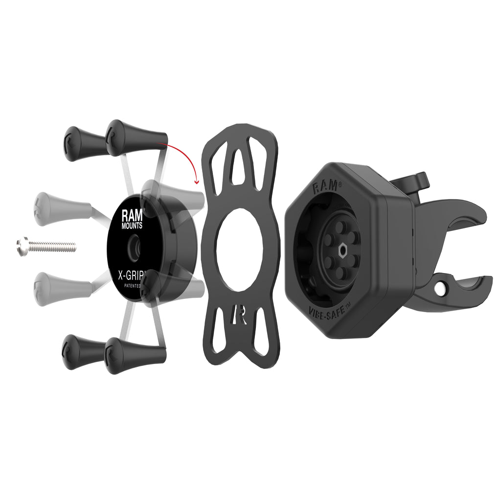 RAM-HOL-UN7-462-400:RAM-HOL-UN7-462-400_1:RAM® X-Grip® Phone Mount with Vibe-Safe™ & Small Tough-Claw™