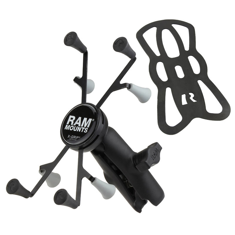 RAM-HOL-UN8B-201U:RAM-HOL-UN8B-201U_1:RAM® X-Grip® Universal Holder for 7"-8" Tablets with Double Socket Arm