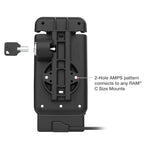 RAM-HOL-V15-SAM84CPLU:RAM-HOL-V15-SAM84CPLU_1:RAM® Locking Vehicle Dock for XCover7 Pro & 6 Pro with Case / RAM® Skin™