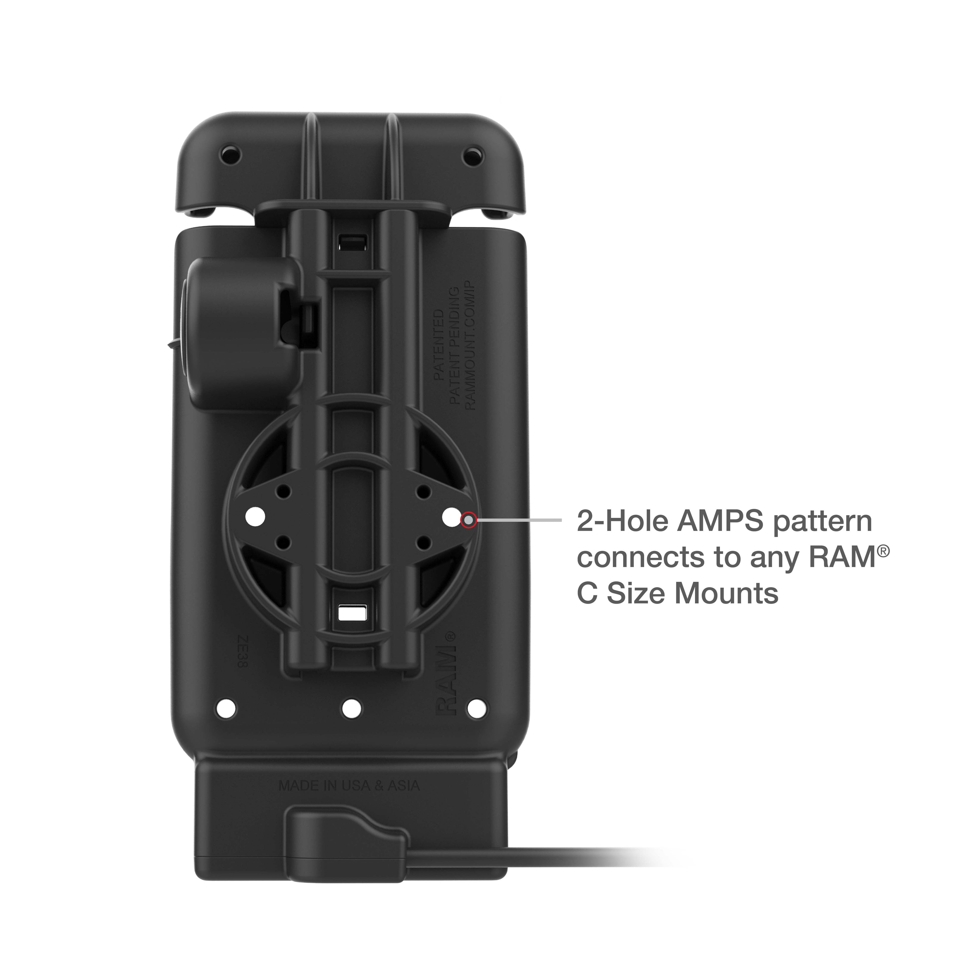 RAM-HOL-V15-SAM84CPU:RAM-HOL-V15-SAM84CPU_1:RAM® Vehicle Dock for XCover7 Pro & 6 Pro with Case / RAM® Skin™