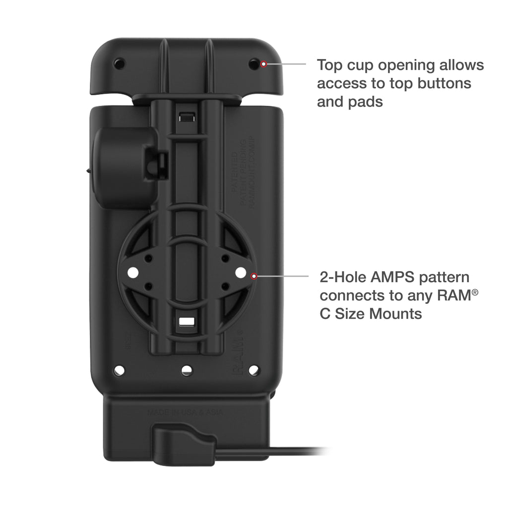 RAM-HOL-V15-ZE38PU:RAM-HOL-V15-ZE38PU_1:RAM® Powered Vehicle Dock for Zebra EM45