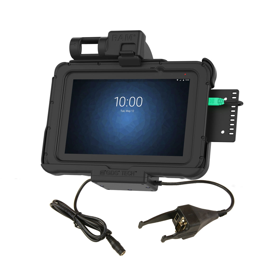 RAM-HOL-ZE10PD-DB9U:RAM-HOL-ZE10PD-DB9U_1:GDS® Power + Data & DB9 Dock for Zebra ET5x 8.3" & 8.4" Series