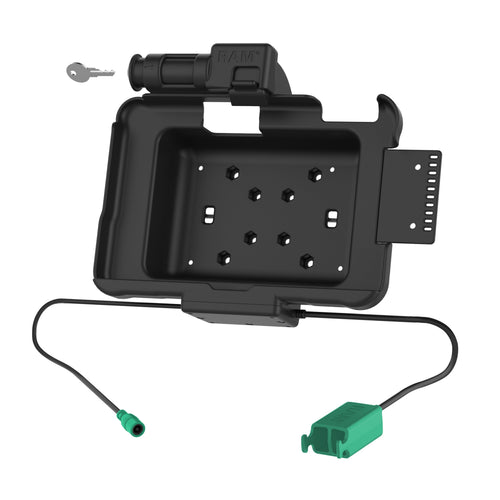 RAM-HOL-ZE10PD2KLU:RAM-HOL-ZE10PD2KLU_1:GDS® Key Locking Power + Dual USB Dock for Zebra ET5x 8.3" & 8.4" Series