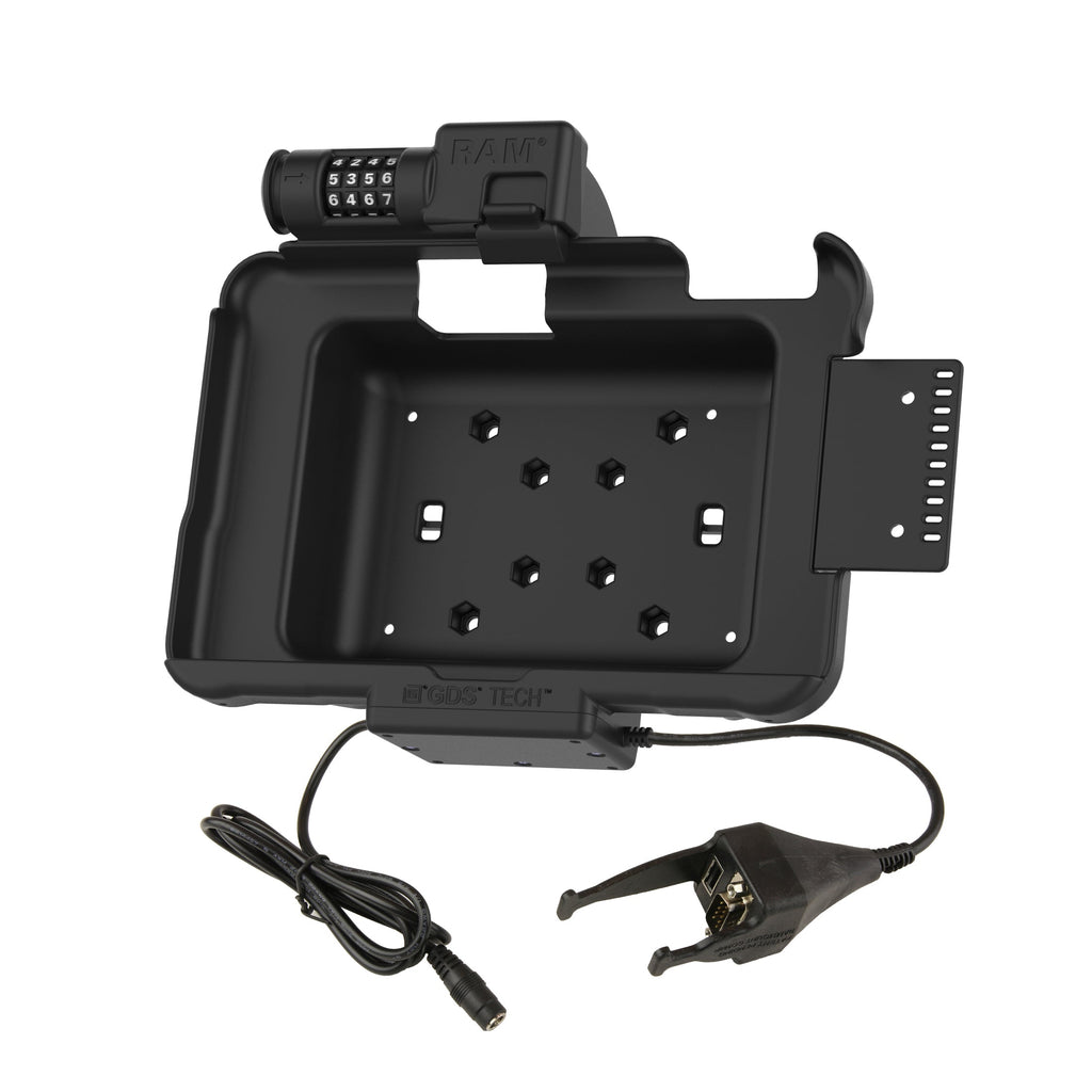 RAM-HOL-ZE10PDCL-DB9U:RAM-HOL-ZE10PDCL-DB9U_1:GDS® Combo Locking Power + Data & DB9 Dock for Zebra ET5x 8.3" & 8.4"