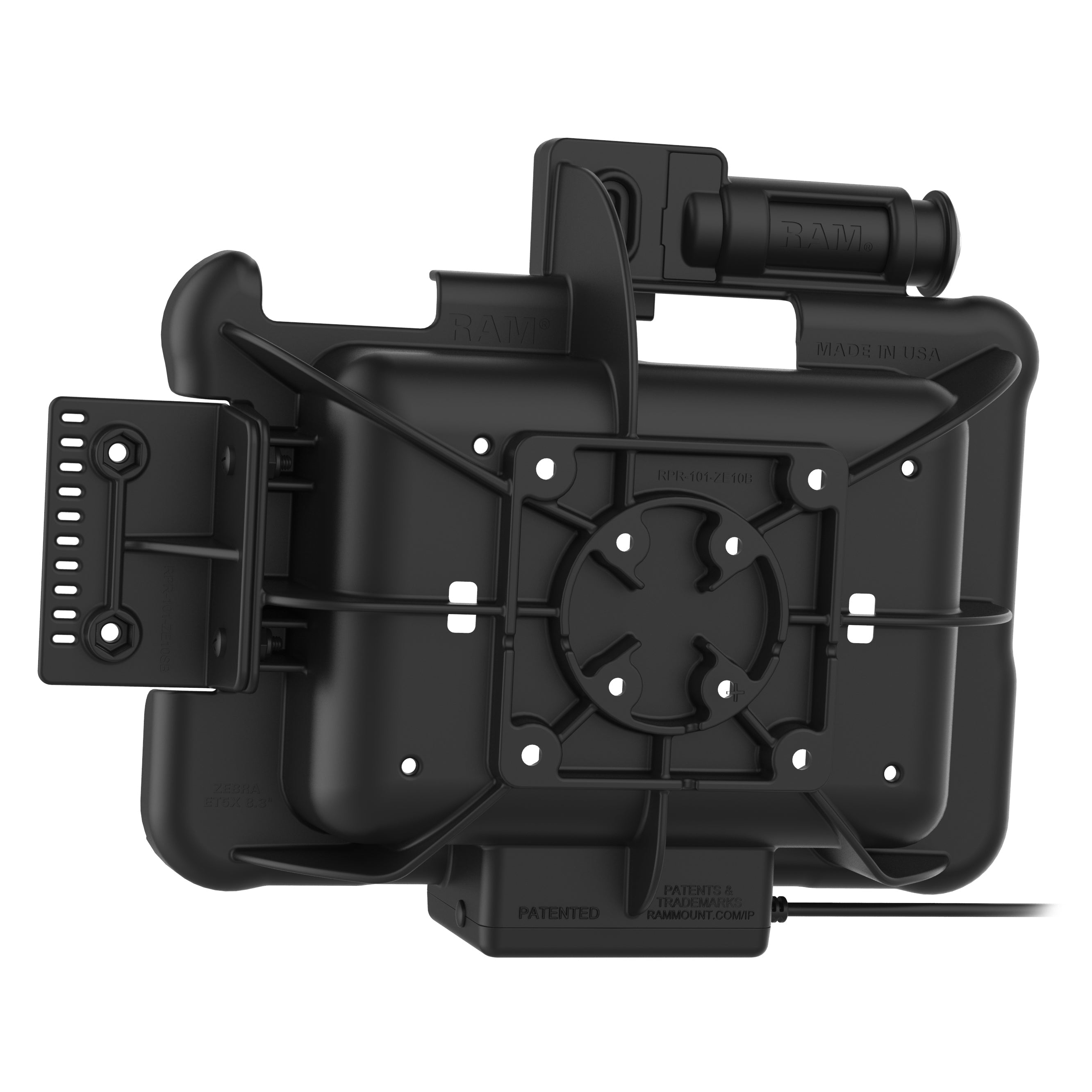 RAM-HOL-ZE10PKLU:RAM-HOL-ZE10PKLU_1:GDS® Key Locking Powered Dock for Zebra ET5x 8.3" & 8.4" Series