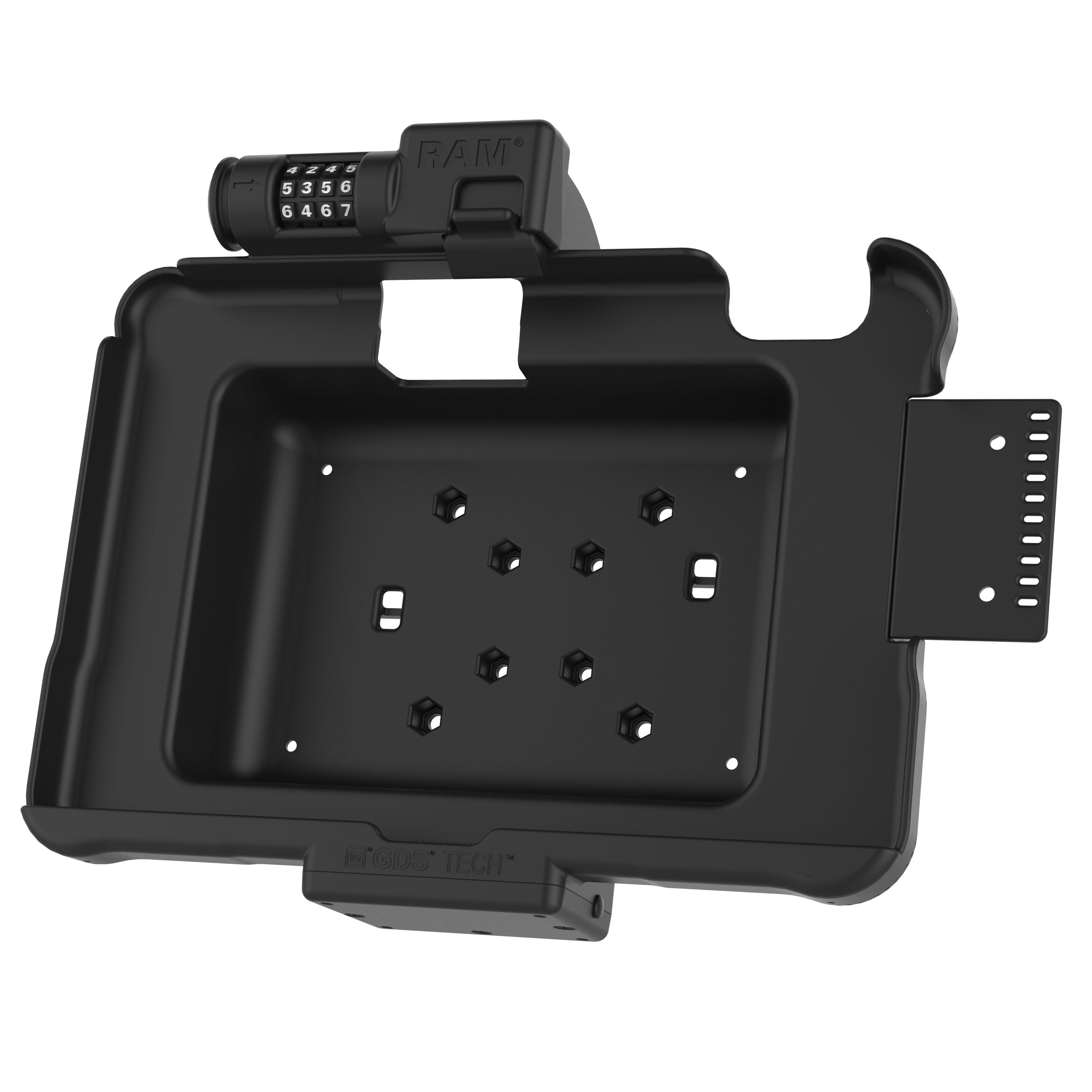 RAM-HOL-ZE11CLU:RAM-HOL-ZE11CLU_1:GDS® Combo Locking Form-Fit Holder for Zebra ET5x 10.1" Series