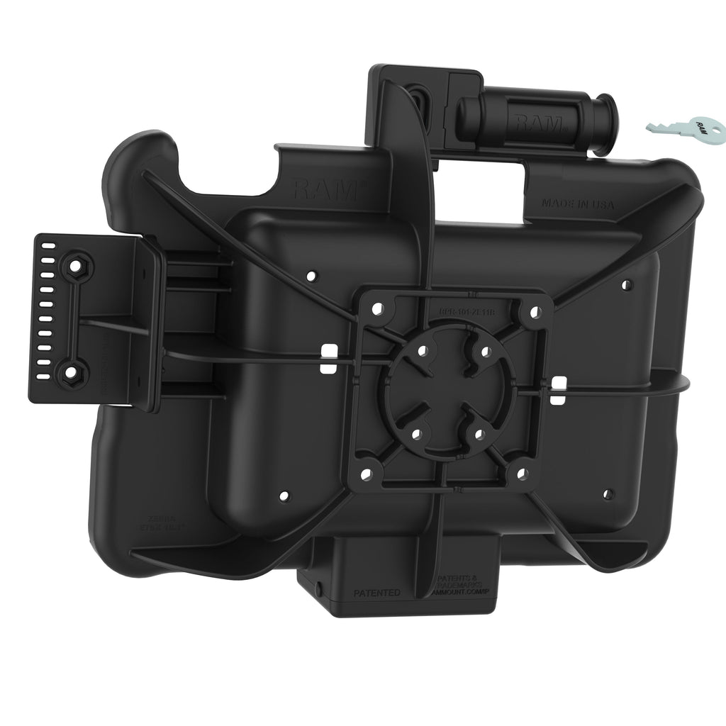 RAM-HOL-ZE11KLU:RAM-HOL-ZE11KLU_1:GDS® Key Locking Form-Fit Holder for Zebra ET5x 10.1" Series