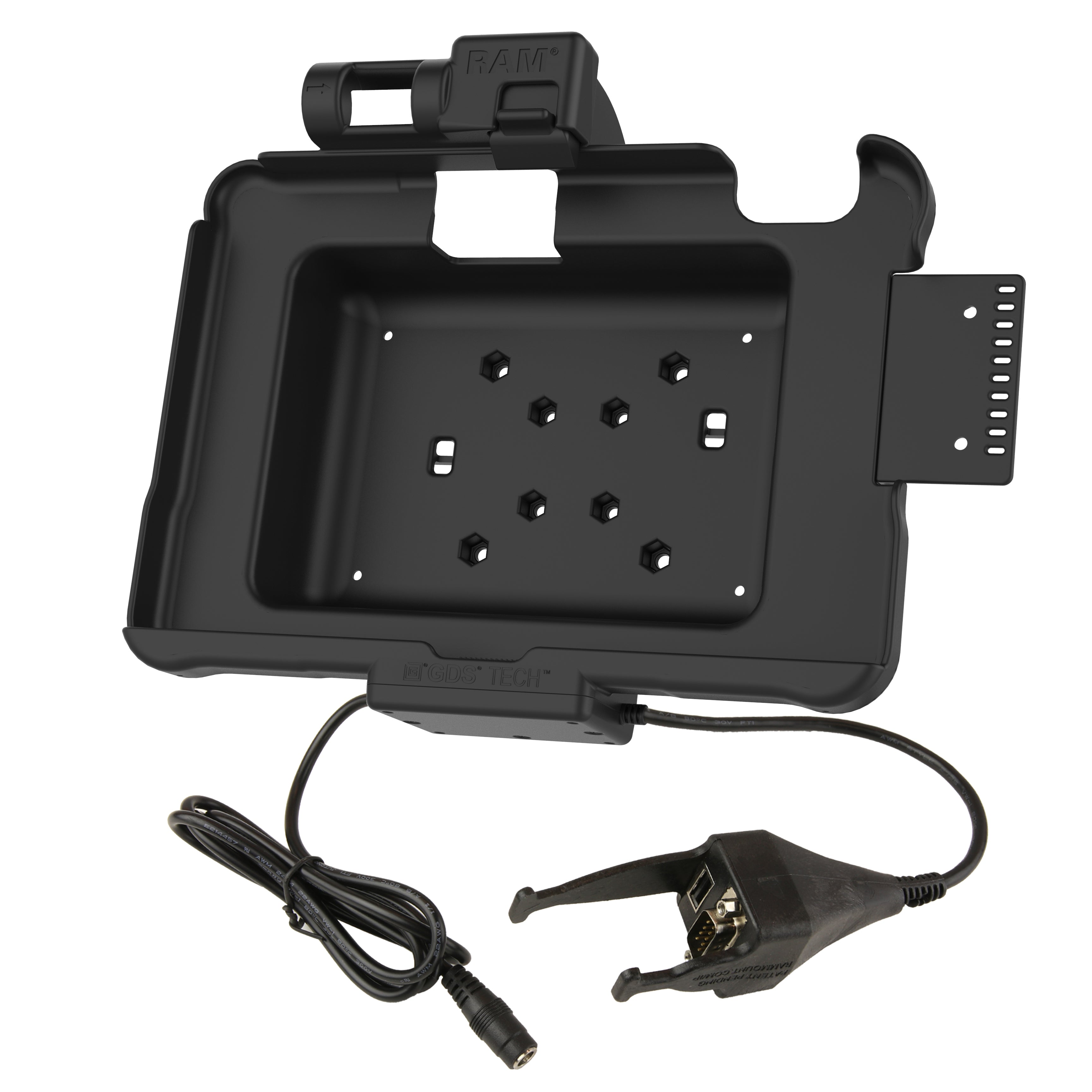 RAM-HOL-ZE11PD-DB9U:RAM-HOL-ZE11PD-DB9U_1:GDS® Power + Data & DB9 Dock for Zebra ET5x 10.1" Series