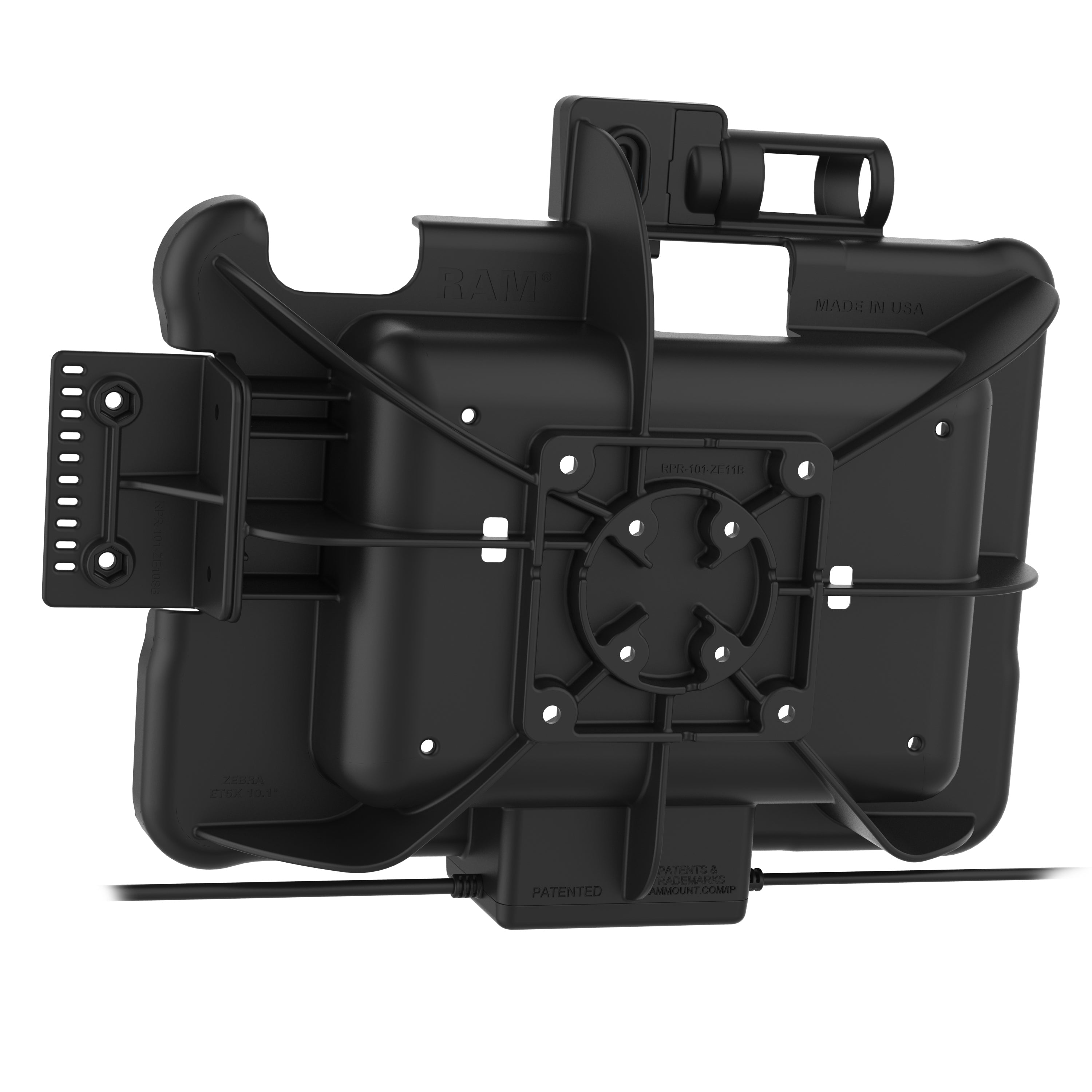 RAM-HOL-ZE11PD-DB9U:RAM-HOL-ZE11PD-DB9U_1:GDS® Power + Data & DB9 Dock for Zebra ET5x 10.1" Series