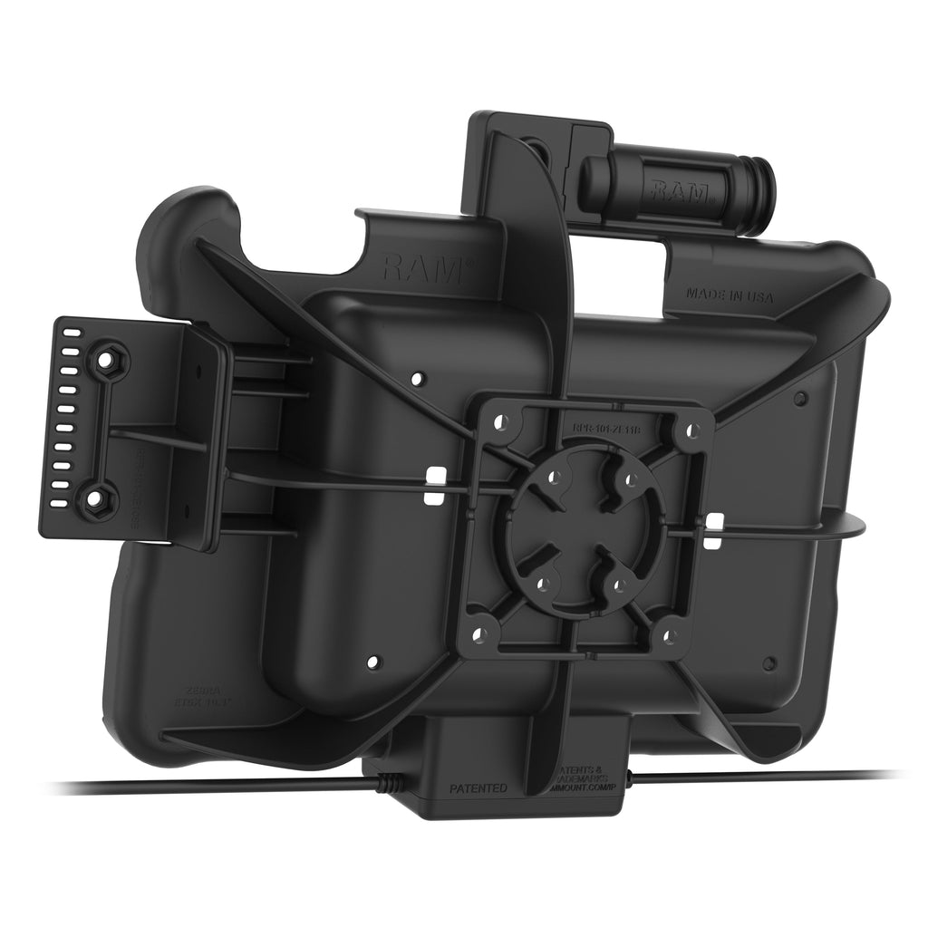 RAM-HOL-ZE11PD2KLU:RAM-HOL-ZE11PD2KLU_1:GDS® Key Locking Power + Dual USB Dock for Zebra ET5x 10.1" Series