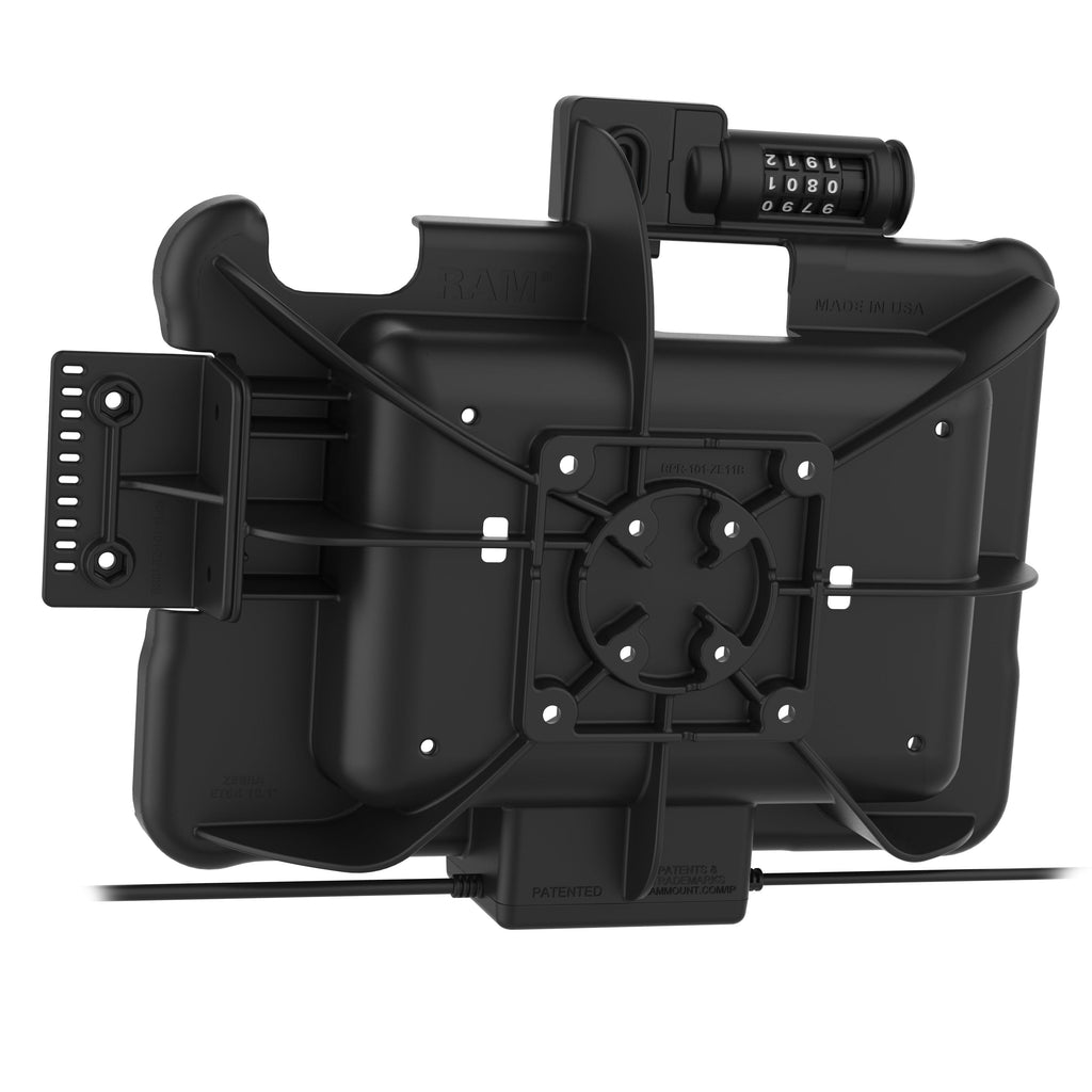 RAM-HOL-ZE11PDCL-DB9U:RAM-HOL-ZE11PDCL-DB9U_1:GDS® Combo Locking Power + Data & DB9 Dock for Zebra ET5x 10.1" Series