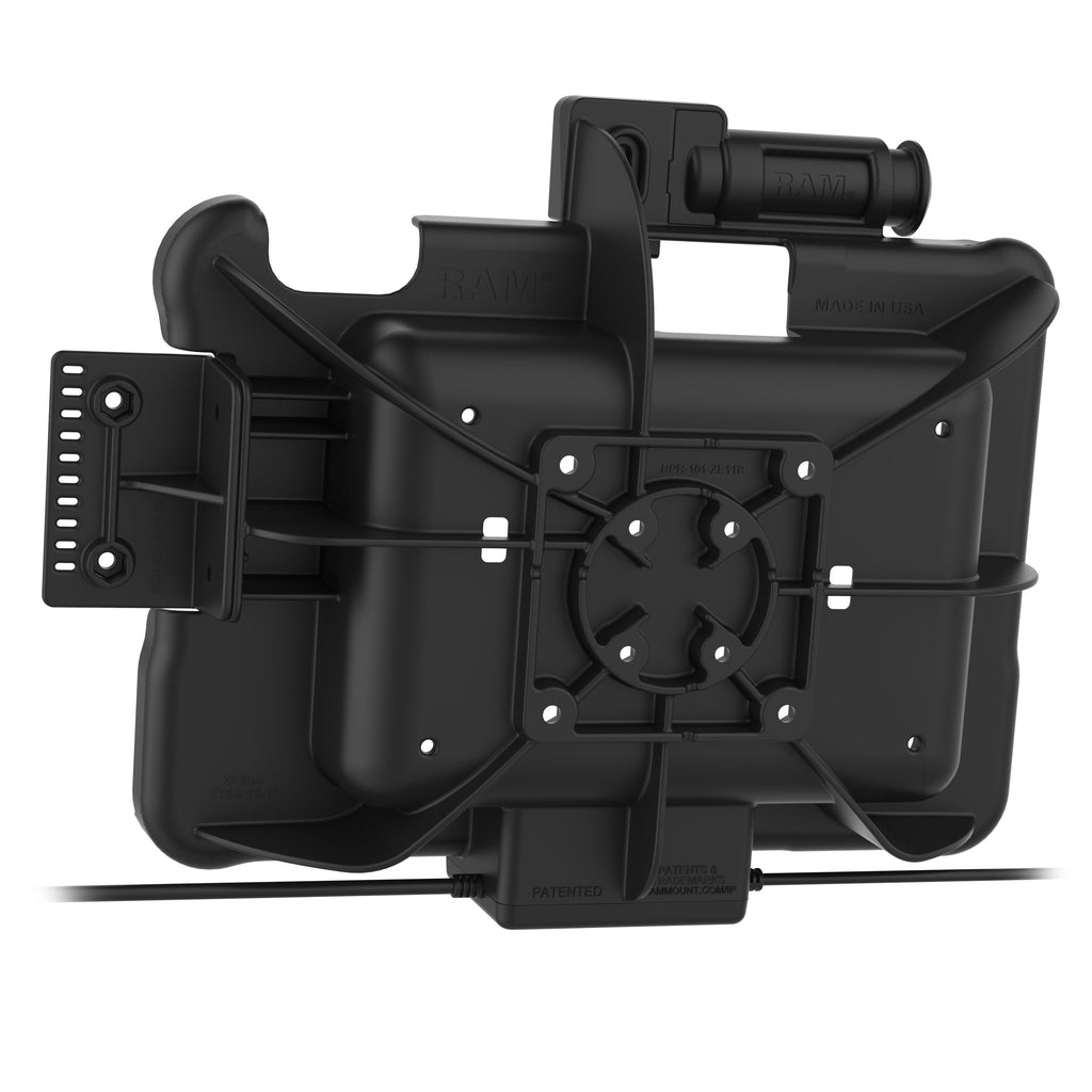 RAM-HOL-ZE11PDKL-RJ45AU:RAM-HOL-ZE11PDKL-RJ45AU_1:GDS® Key Locking Power + USB-A & RJ45 Dock for Zebra ET5x 10.1"