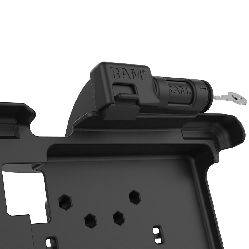 RAM-HOL-ZE15KLU:RAM-HOL-ZE15KLU_1:GDS® Key Locking Form-Fit Holder for Zebra XSLATE L10