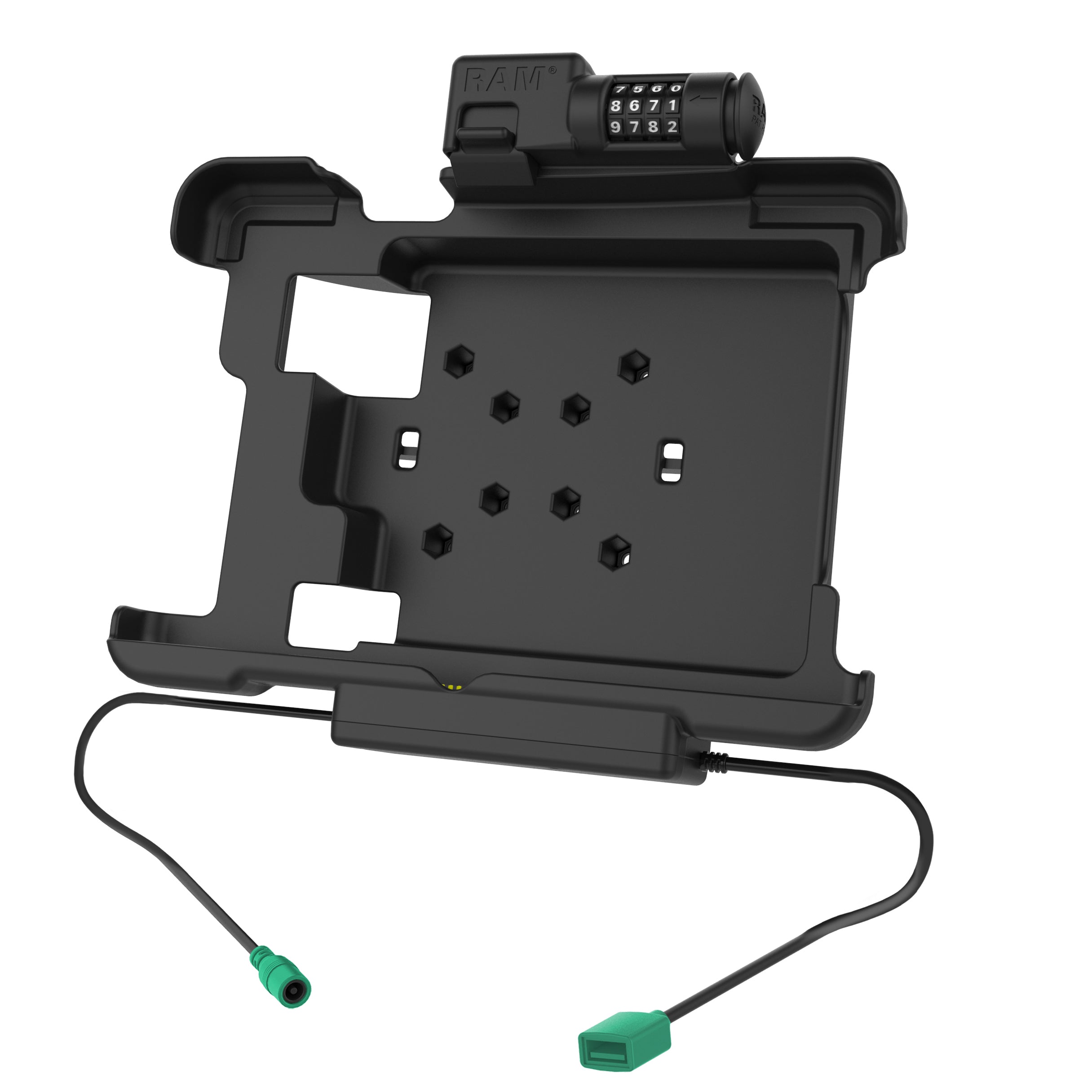 RAM-HOL-ZE15PDCLU:RAM-HOL-ZE15PDCLU_1:GDS® Combo Locking Power + Data Dock for Zebra XSLATE L10
