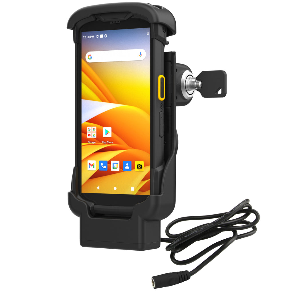 RAM-HOL-ZE17L-1U:RAM-HOL-ZE17L-1U_1:RAM® Key-Locking Form-Fit Powered Dock for Zebra TC73 & TC78