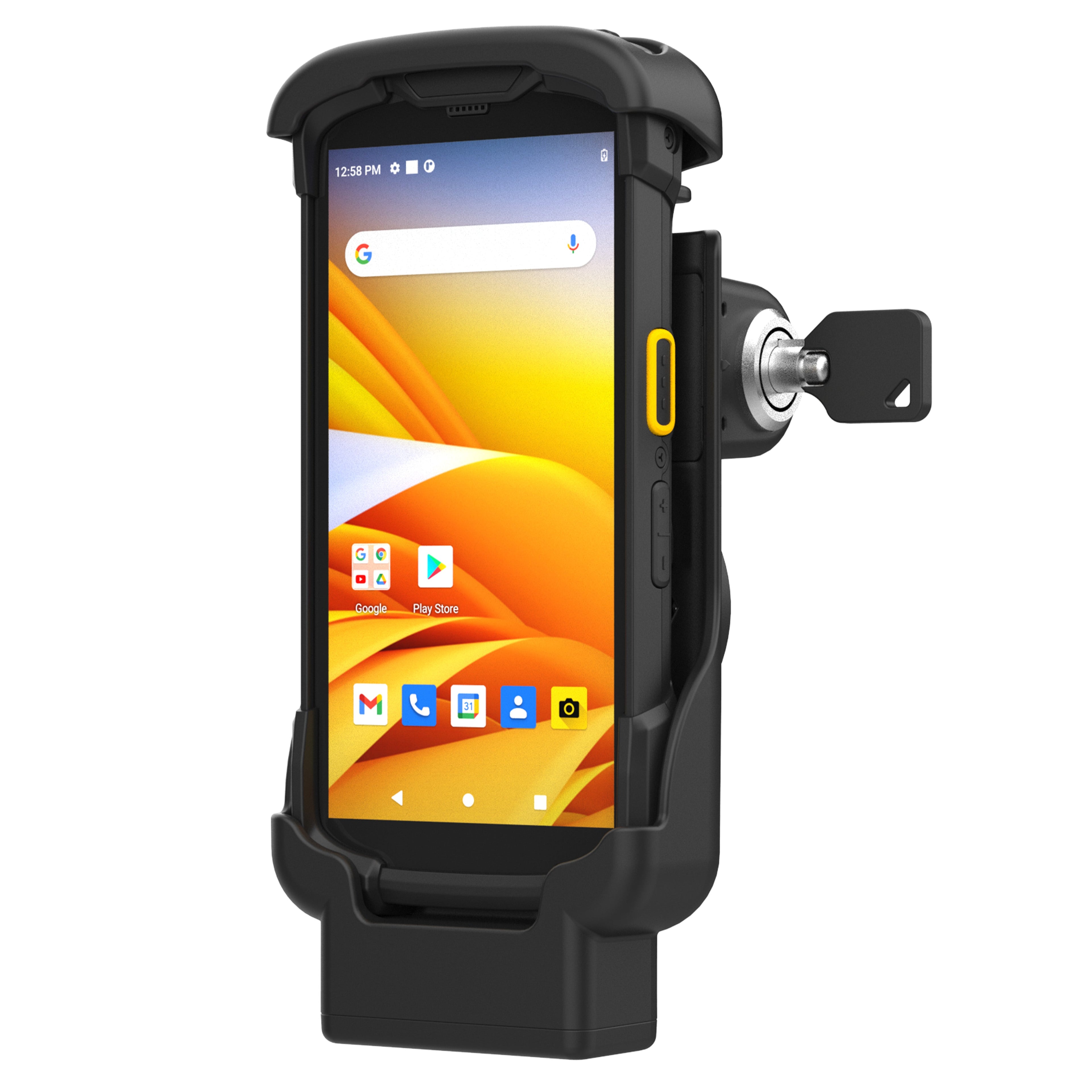 RAM-HOL-ZE17L-NP-1U:RAM-HOL-ZE17L-NP-1U_1:RAM® Key-Locking Form-Fit Holder for Zebra TC73 & TC78