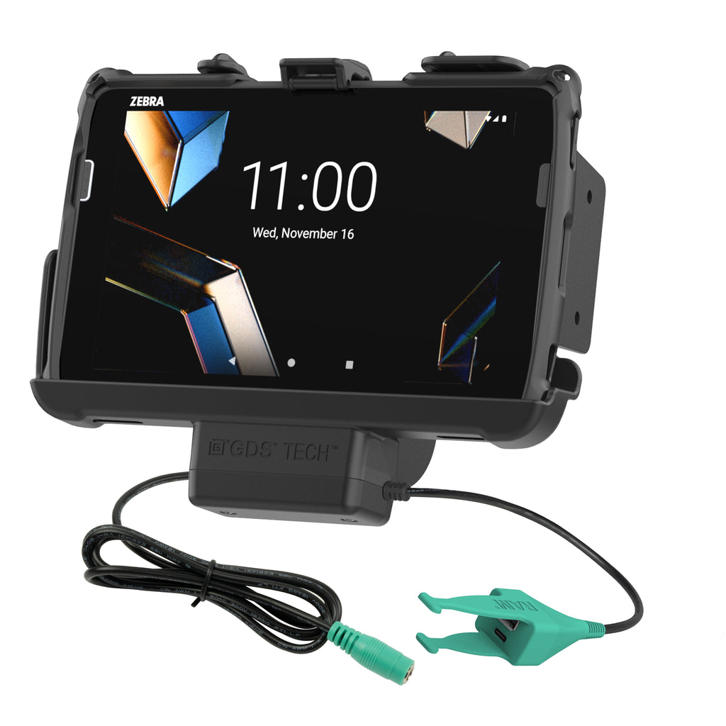 RAM-HOL-ZE20P-CAU:RAM-HOL-ZE20P-CAU_1:RAM® Tough-Dock™ Power + USB-C & USB-A for Zebra ET401 & ET4x 8"