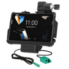 RAM-HOL-ZE20PD2KLU:RAM-HOL-ZE20PD2KLU_1:Locking RAM® Tough-Dock™ Power + Dual USB for Zebra ET401 & ET4x 8"