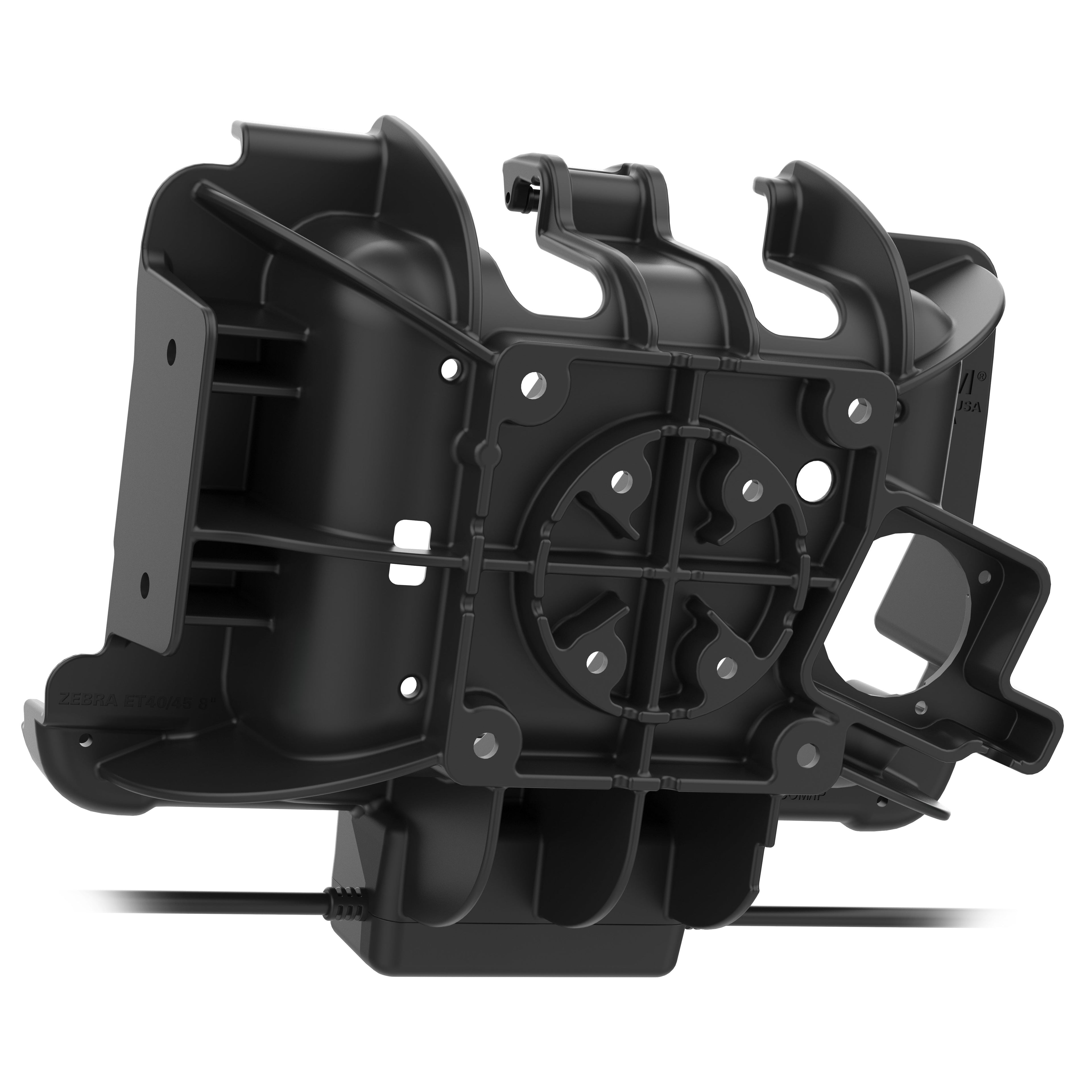 RAM-HOL-ZE20PD2U:RAM-HOL-ZE20PD2U_1:RAM® Tough-Dock™ Power + Dual USB for Zebra ET401 & ET4x 8"