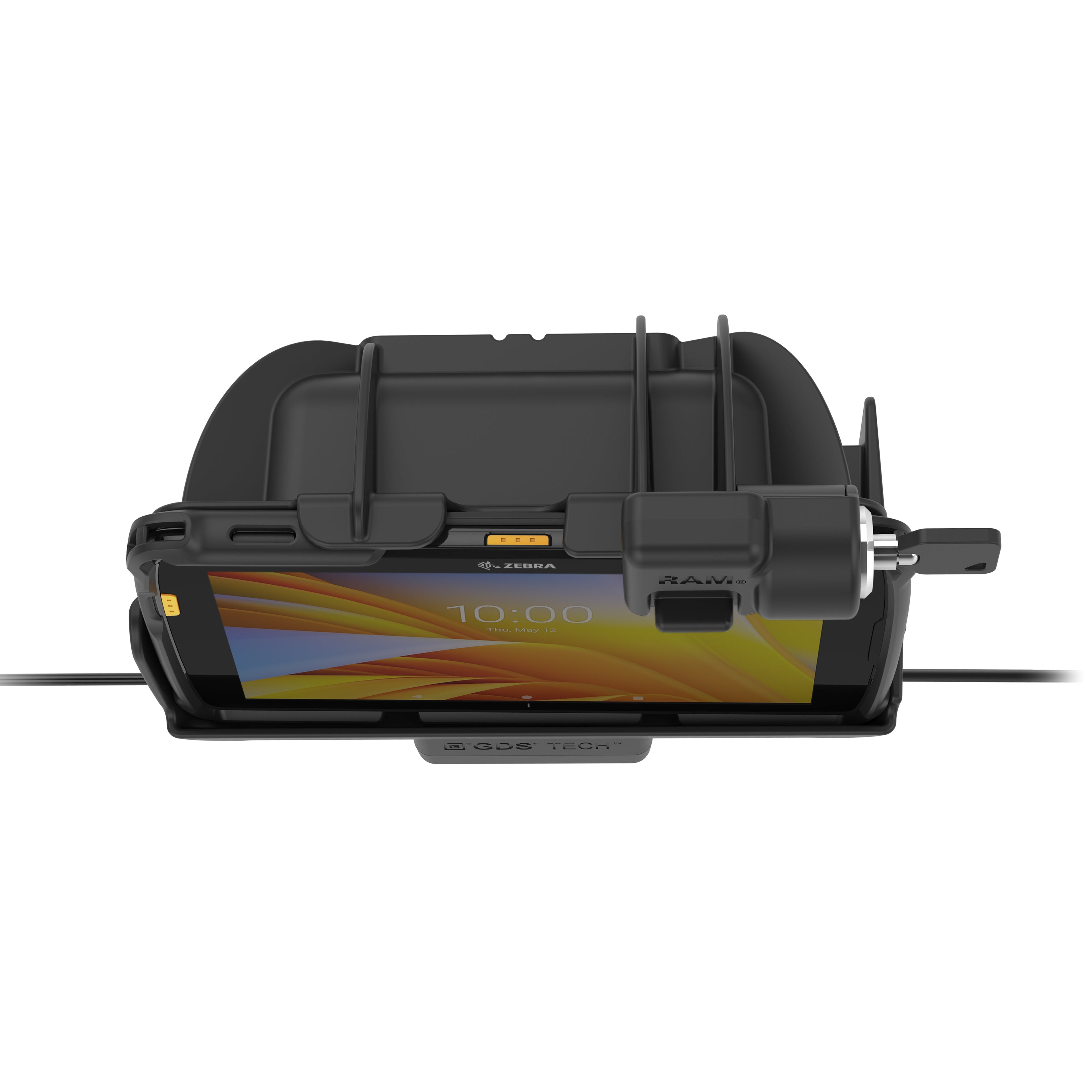 RAM-HOL-ZE20PDKLU:RAM-HOL-ZE20PDKLU_1:Locking RAM® Tough-Dock™ Power + Data for Zebra ET401 & ET4x 8"