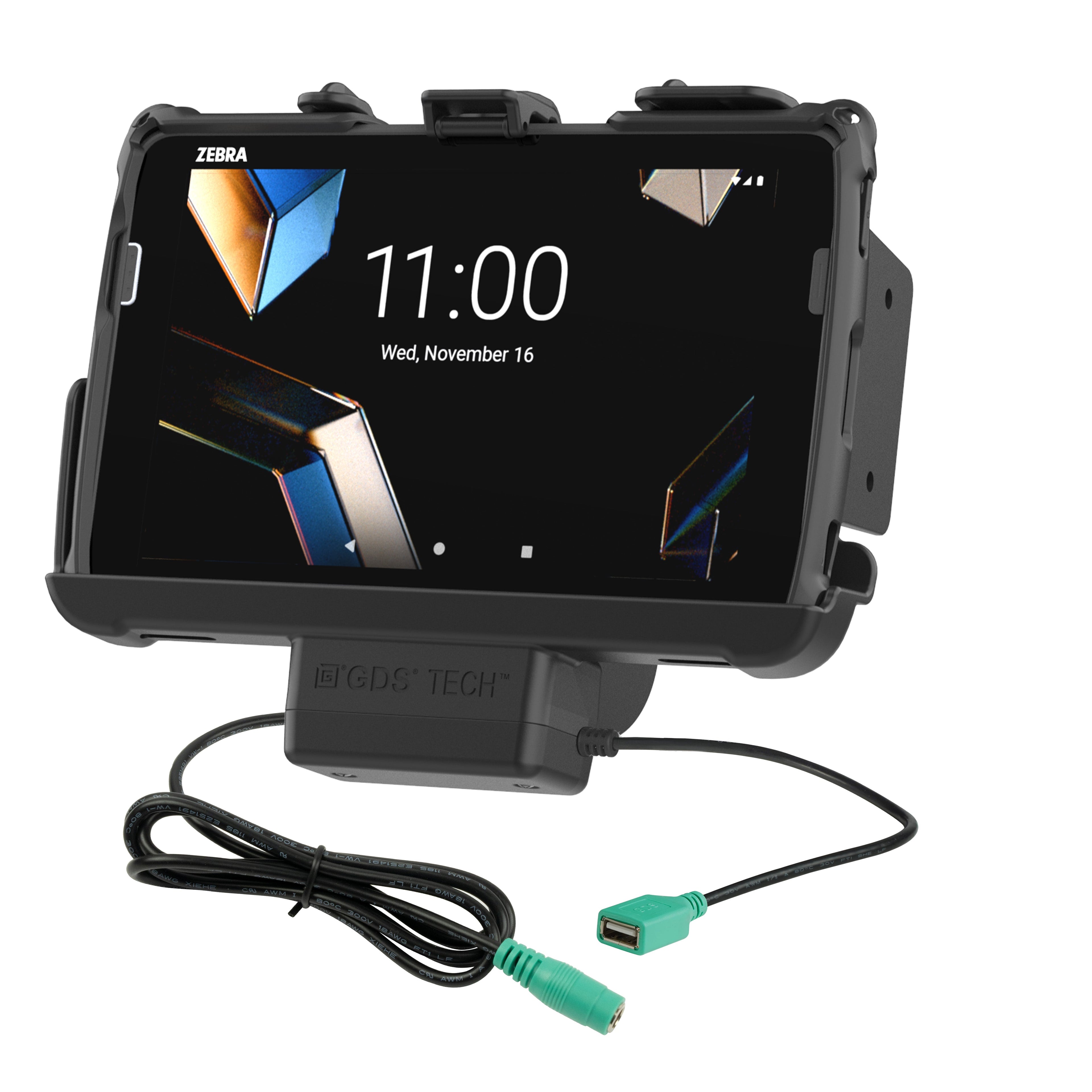 RAM-HOL-ZE20PDU:RAM-HOL-ZE20PDU_1:RAM® Tough-Dock™ Power + Data for Zebra ET401 & ET4x 8"