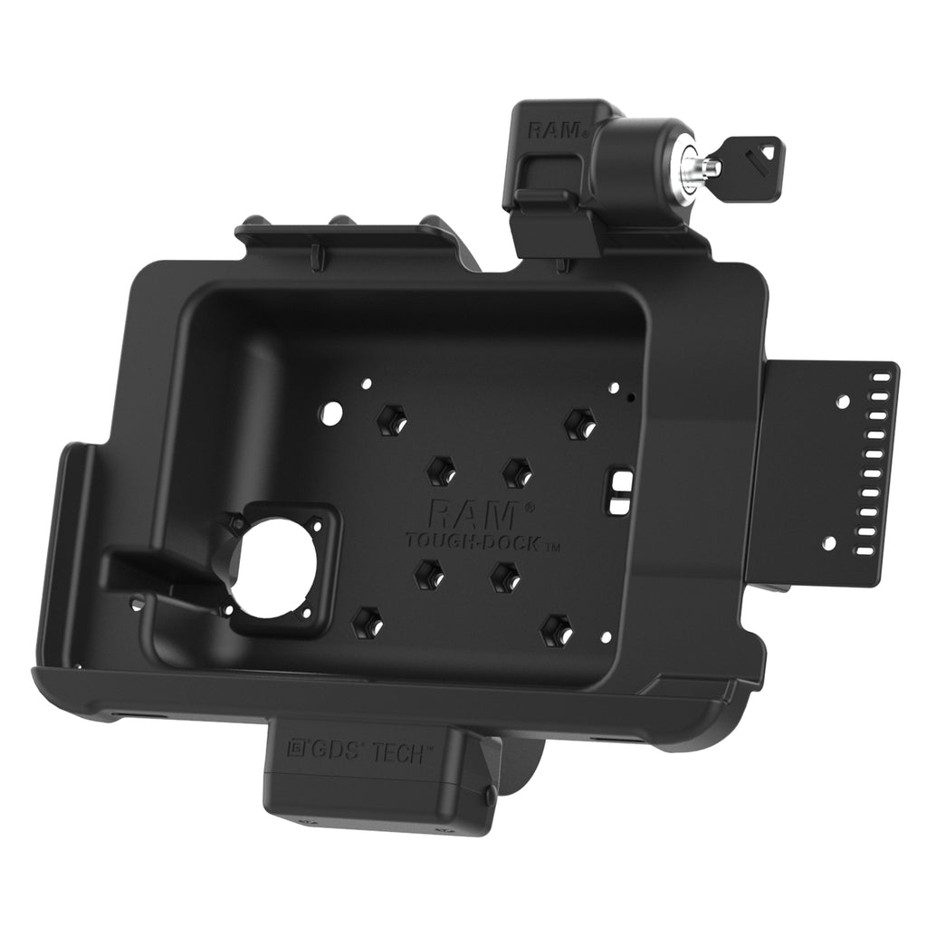 RAM-HOL-ZE21KL-NPU:RAM-HOL-ZE21KL-NPU_1:Locking RAM® Holder for Zebra ET401 & ET4x 10"