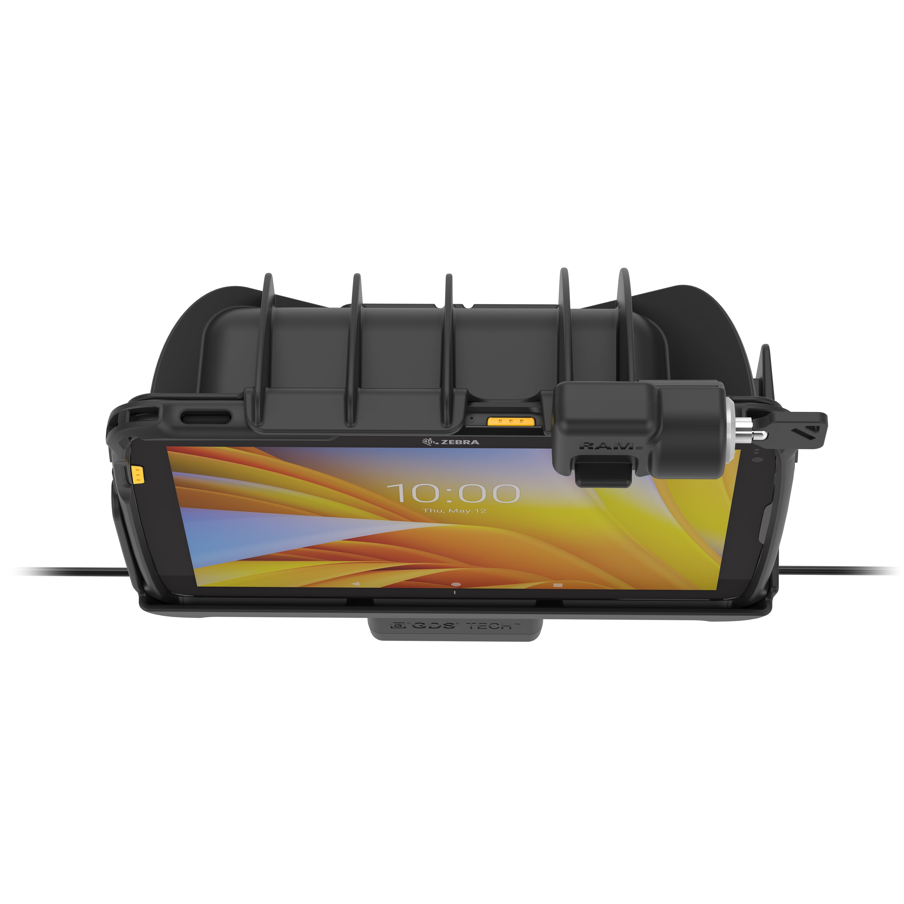 RAM-HOL-ZE21PDKLU:RAM-HOL-ZE21PDKLU_1:Locking RAM® Tough-Dock™ Power + Data for Zebra ET401 & ET4x 10"