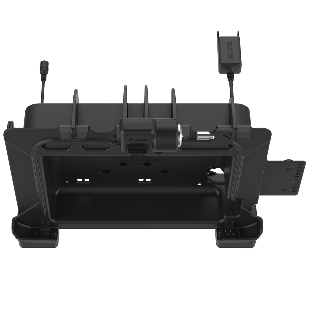 RAM-HOL-ZE22PD2LU:RAM-HOL-ZE22PD2LU_1:RAM® Power + Dual USB Locking Dock for Zebra ET8x 2-in-1 Tablet