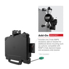 RAM-HOL-ZE22PD2LU:RAM-HOL-ZE22PD2LU_1:RAM® Power + Dual USB Locking Dock for Zebra ET8x 2-in-1 Tablet