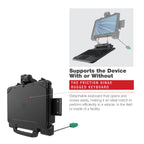RAM-HOL-ZE22PD2U:RAM-HOL-ZE22PD2U_1:RAM® Power + Dual USB Dock for Zebra ET8x 2-in-1 Tablet