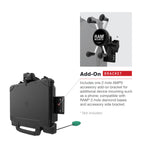 RAM-HOL-ZE22PD2U:RAM-HOL-ZE22PD2U_1:RAM® Power + Dual USB Dock for Zebra ET8x 2-in-1 Tablet