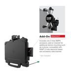 RAM-HOL-ZE22PDLU:RAM-HOL-ZE22PDLU_1:RAM® Power + Data Locking Dock for Zebra ET8x 2-in-1 Tablet
